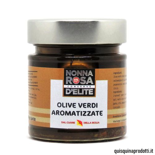 Flavored Green Olives 240 g