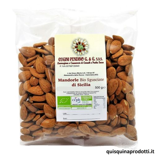 Organic Shelled Almonds "Tuono" 500 g