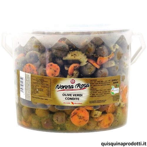 Seasoned Green Olives 2,5 kg