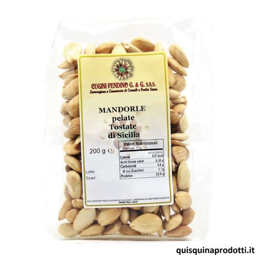 Sicilian Roasted Blanched Almonds 200 g